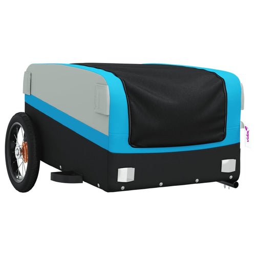 Cykelvagn svart och blå 30 kg järn