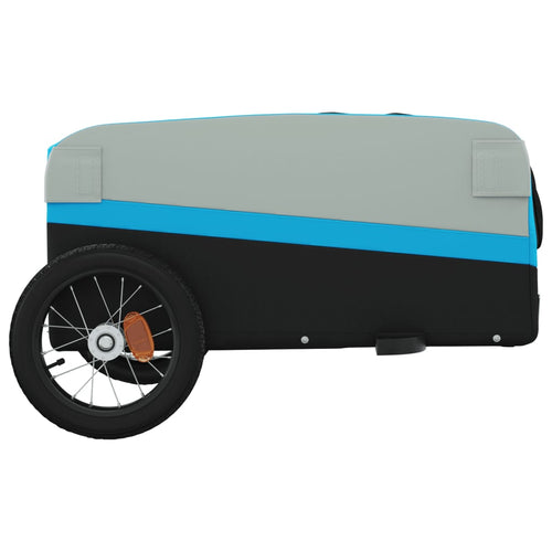 Cykelvagn svart och blå 30 kg järn