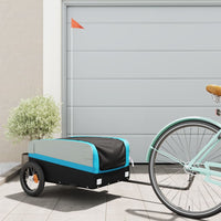 Cykelvagn svart och blå 30 kg järn