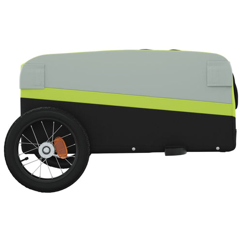Cykelvagn svart och grön 30 kg järn