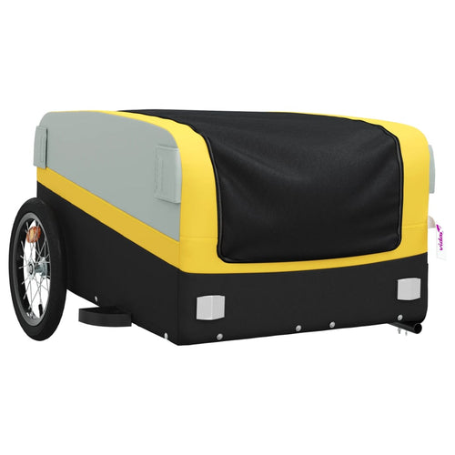 Cykelvagn svart och gul 45 kg järn
