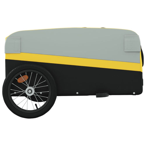 Cykelvagn svart och gul 45 kg järn