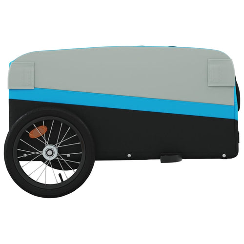Cykelvagn svart och blå 45 kg järn