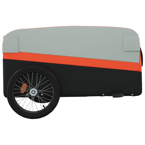 Cykelvagn svart och orange 45 kg järn