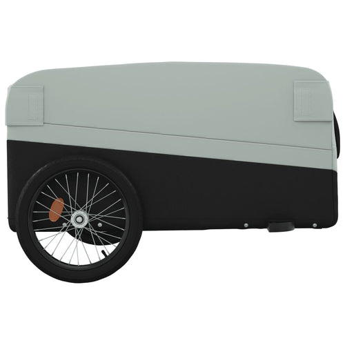 Cykelvagn svart och grå 45 kg järn