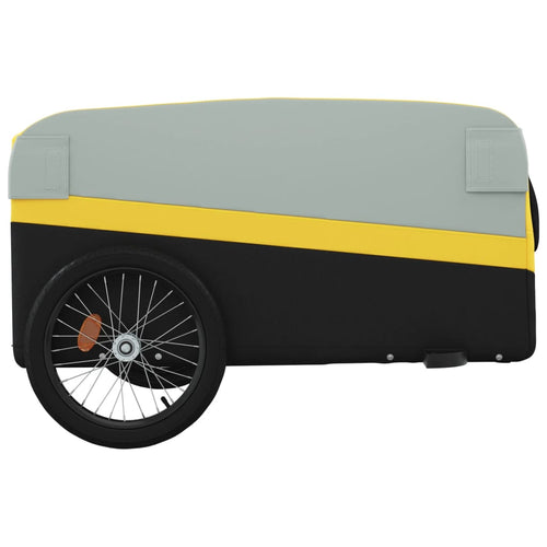 Cykelvagn svart och gul 45 kg järn