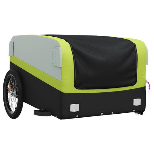 Cykelvagn svart och grön 45 kg järn