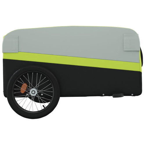 Cykelvagn svart och grön 45 kg järn
