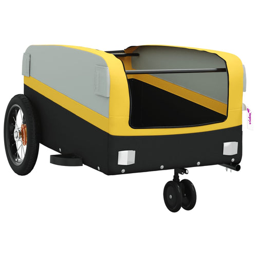 Cykelvagn svart och gul 30 kg järn