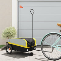 Cykelvagn svart och gul 30 kg järn