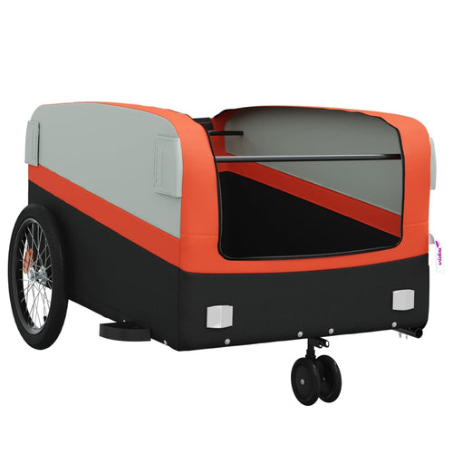 Cykelvagn svart och orange 45 kg järn