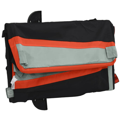 Cykelvagn svart och orange 45 kg järn
