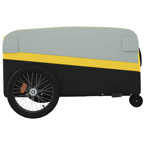 Cykelvagn svart och gul 45 kg järn