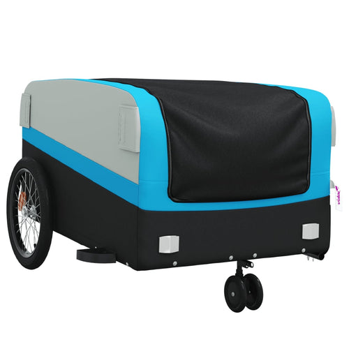 Cykelvagn svart och blå 45 kg järn