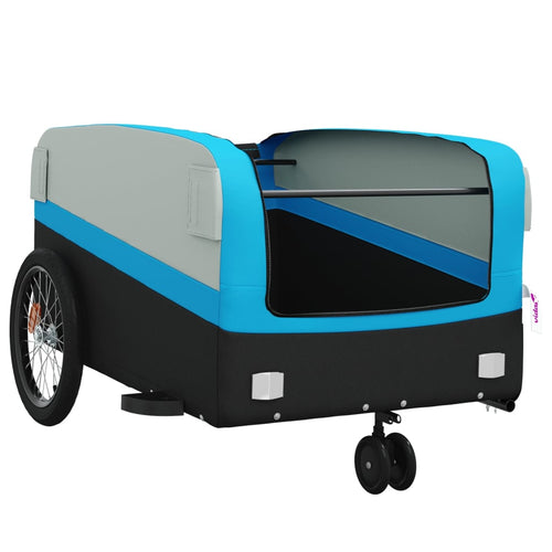 Cykelvagn svart och blå 45 kg järn