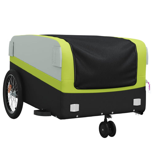 Cykelvagn svart och grön 45 kg järn