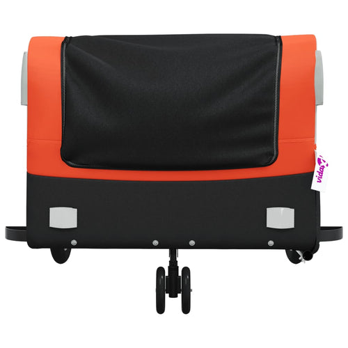 Cykelvagn svart och orange 45 kg järn