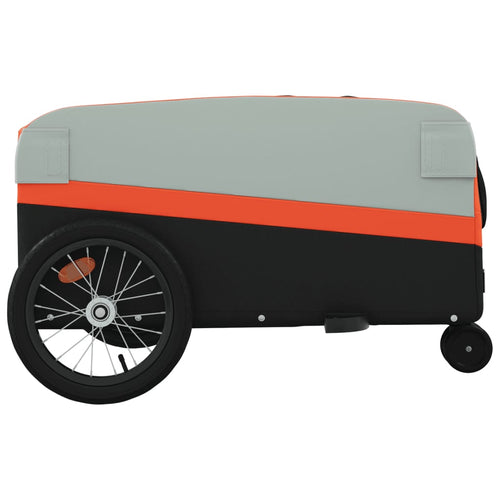 Cykelvagn svart och orange 45 kg järn