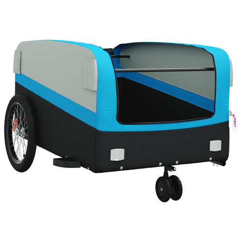 Cykelvagn svart och blå 45 kg järn