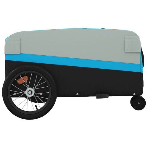 Cykelvagn svart och blå 45 kg järn
