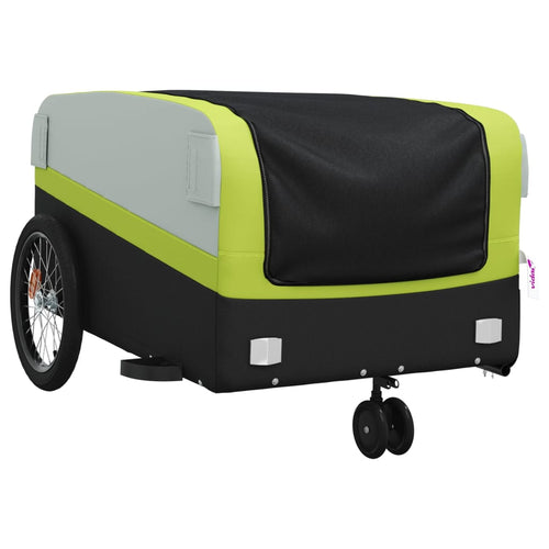 Cykelvagn svart och grön 45 kg järn