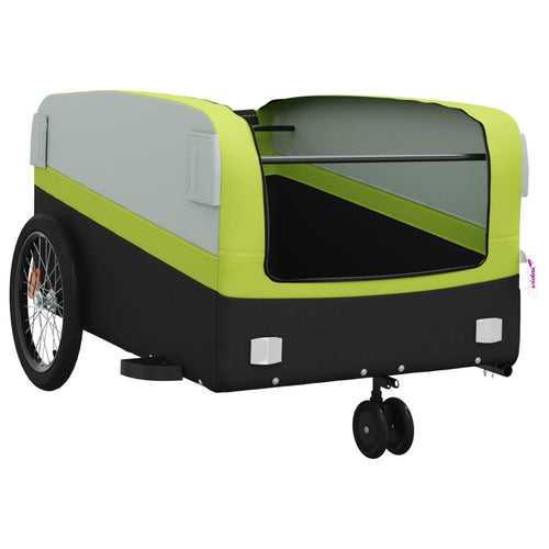 Cykelvagn svart och grön 45 kg järn