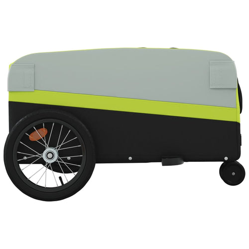 Cykelvagn svart och grön 45 kg järn