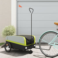 Cykelvagn svart och grön 45 kg järn