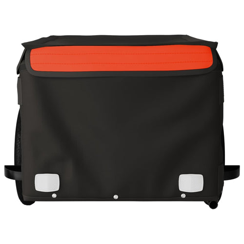Cykelvagn svart och orange 30 kg järn