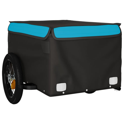 Cykelvagn svart och blå 30 kg järn