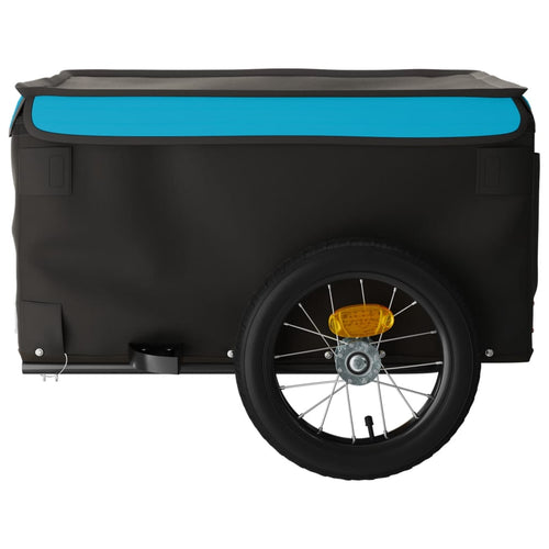 Cykelvagn svart och blå 30 kg järn