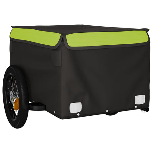 Cykelvagn svart och grön 30 kg järn