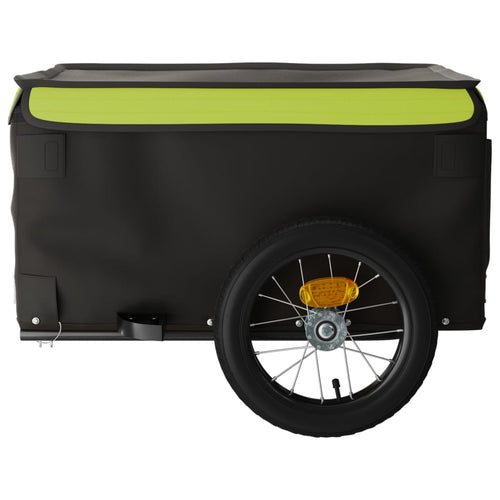 Cykelvagn svart och grön 30 kg järn