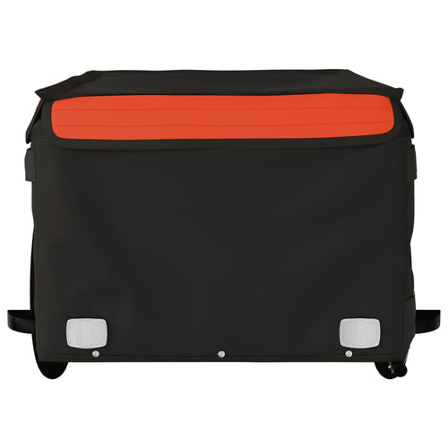 Cykelvagn svart och orange 45 kg järn