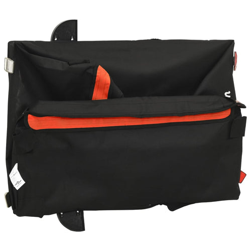 Cykelvagn svart och orange 45 kg järn