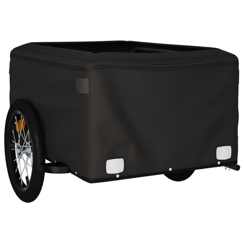 Cykelvagn svart och gul 45 kg järn