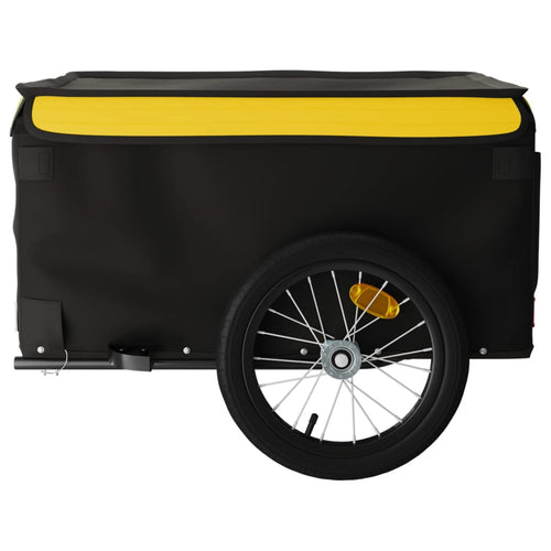 Cykelvagn svart och gul 45 kg järn