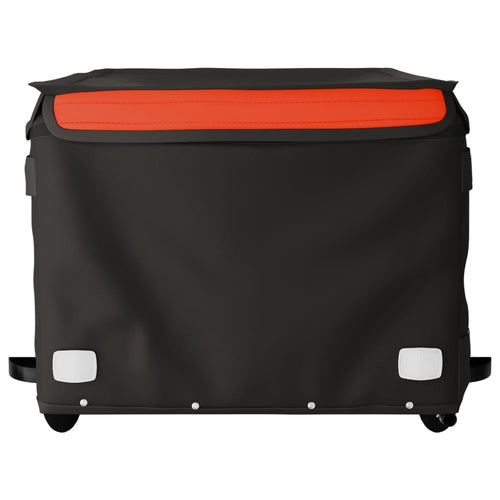 Cykelvagn svart och orange 45 kg järn