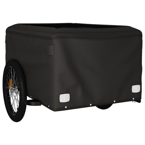Cykelvagn svart och orange 45 kg järn