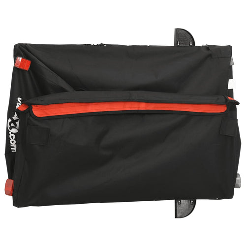Cykelvagn svart och orange 45 kg järn