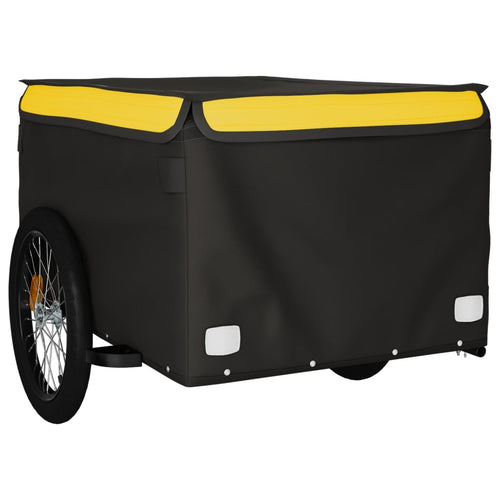 Cykelvagn svart och gul 45 kg järn