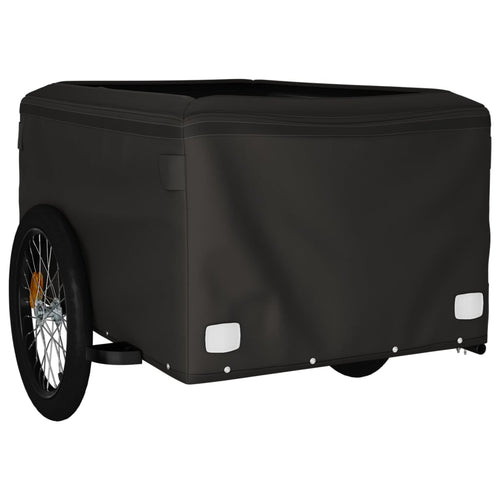 Cykelvagn svart och gul 45 kg järn
