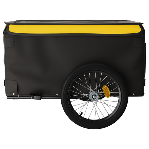 Cykelvagn svart och gul 45 kg järn