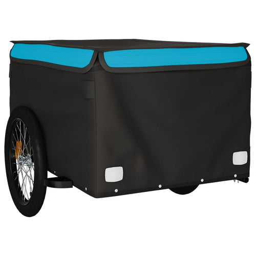 Cykelvagn svart och blå 45 kg järn