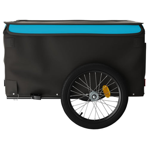 Cykelvagn svart och blå 45 kg järn