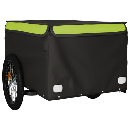 Cykelvagn svart och grön 45 kg järn
