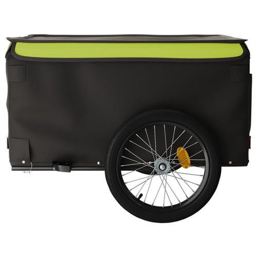 Cykelvagn svart och grön 45 kg järn