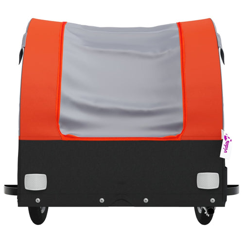 Cykelvagn svart och orange 30 kg järn