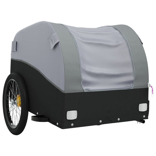 Cykelvagn svart och grå 30 kg järn