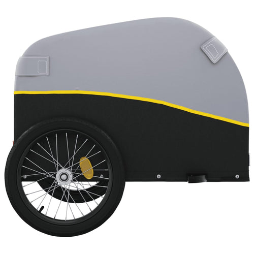 Cykelvagn svart och gul 30 kg järn